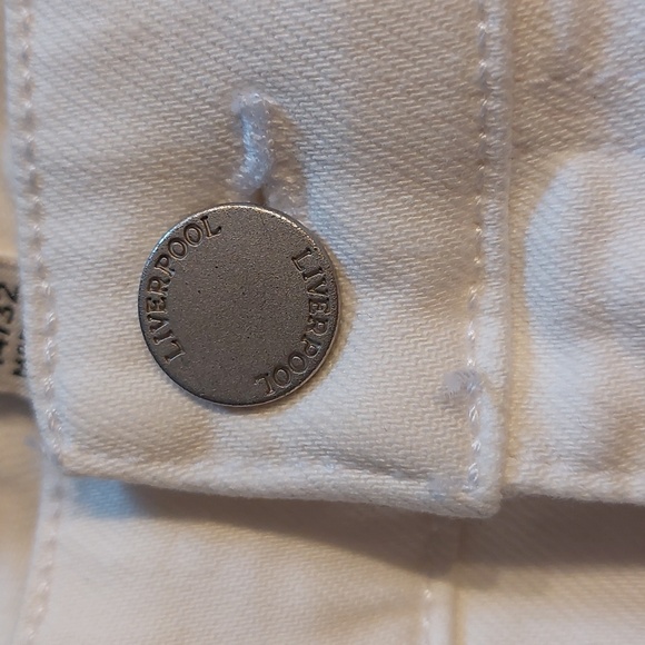Liverpool Hanna crop flare women's Bone white size 16/33 - Picture 5 of 13